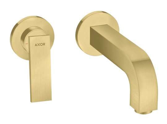 Смеситель для раковины Axor Citterio, Brushed Brass (39121950) Для раковины Латунь