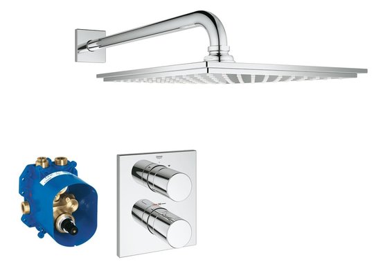 Душевой комплект Grohe Grohtherm 3000 Cosmopolitan с душем Rainshower Allure 230 (34572000) Душевые комплекты (системы) Хром