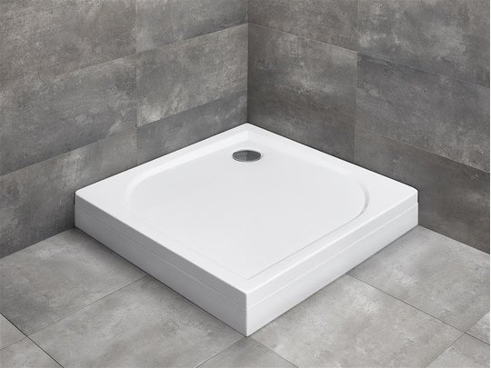 Душевой поддон Radaway Delos C с панелью 100x100 (4C11170-03) Дрібні Білий