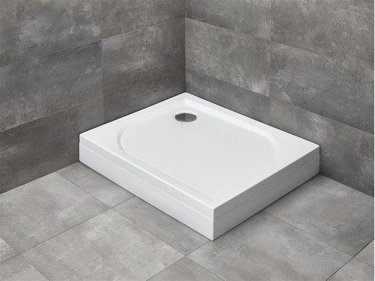Душевой поддон Radaway Delos D с левой панелью 80x75 (4D87514-03L) Мелкие Белый