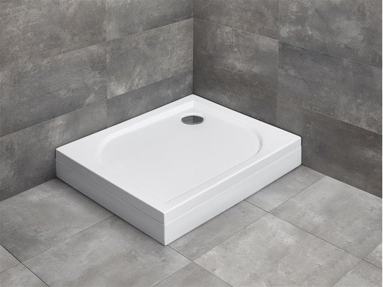 Душевой поддон Radaway Delos D с правой панелью 90x75 (4D97514-03R) Мелкие Белый