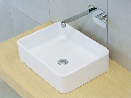 Керамическая раковина 40 см Flaminia Miniwash 40, white (MWL40) На столешницу, На тумбу Квадратные