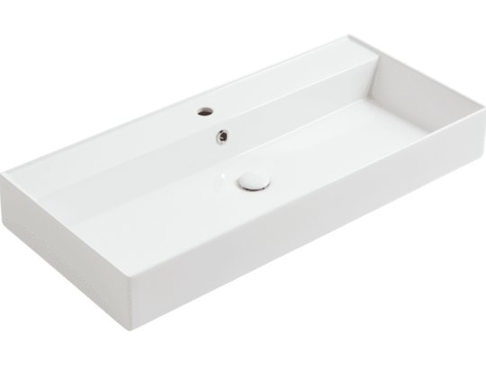 Керамическая раковина 101 cм Simas Agile, glossy white (AG 101) На столешницу, На тумбу, Подвесные Прямоугольные