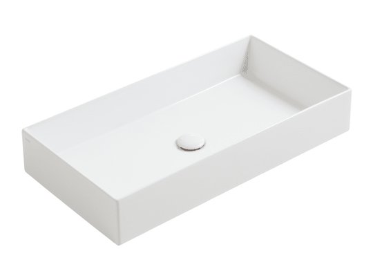 Керамічна раковина 80 см Simas Agile, glossy white (AG 80) На стільницю, На тумбу 