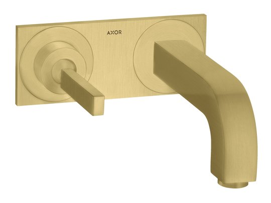 Смеситель для раковины Axor Citterio, Brushed Brass (39112950) Для раковины Латунь