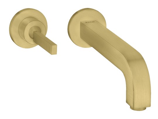 Смеситель для раковины Axor Citterio, Brushed Brass (39113950) Для раковины Латунь