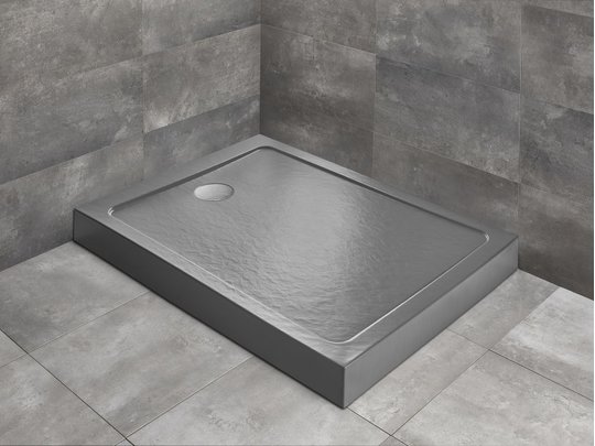 Душевой поддон Radaway Doros F Compact Stone Anthracite 120x90 (SDRFP1290-05-64S) Мелкие Антрацит