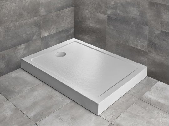 Душевой поддон Radaway Doros F Compact Stone White 100x80 (SDRFP1080-05-04S) Дрібні Білий