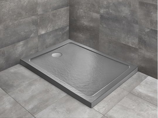 Душевой поддон Radaway Doros F Stone Anthracite 100x80 (SDRF1080-01-64S) Мелкие Антрацит