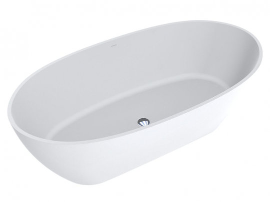 Ванна отдельностоящая каменная Miraggio Estella 168x83 см, белый матовый (0000268) Miraggio Овальные