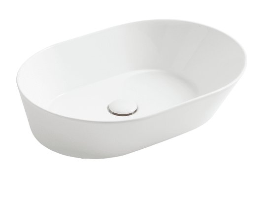 Керамическая раковина 60 см Simas WAVE, glossy white (WA 02) На столешницу, На тумбу Овальные