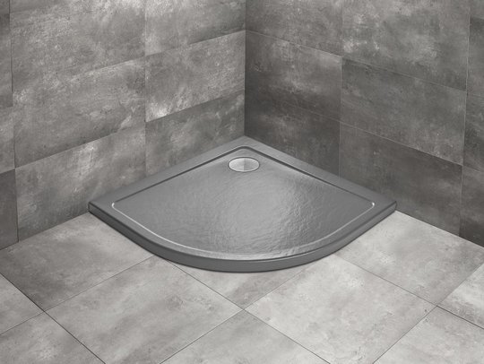 Душевой поддон Radaway Doros A Stone Anthracite 80x80 (SDRA8080-01-64S) Мелкие Антрацит
