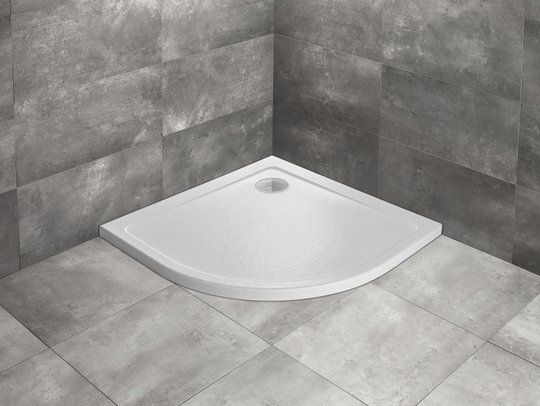 Душевой поддон Radaway Doros A Stone White 90x90 (SDRA9090-01-04S) Дрібні Білий