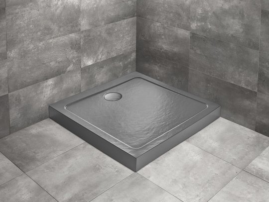Душевой поддон Radaway Doros C Compact Stone Anthracite 100x100 (SDRC1010-05-64S) Мелкие Антрацит