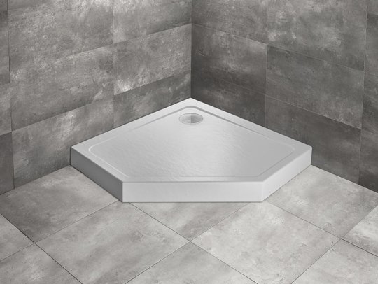 Душевой поддон Radaway Doros PT Compact Stone White 90x90 (SDRPTP9090-05-04S) Мелкие Белый