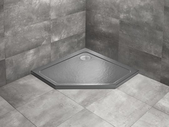 Душевой поддон Radaway Doros PT Stone Anthracite 90x90 (SDRPT9090-01-64S) Дрібні Антрацит