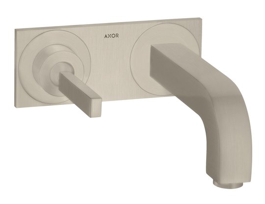 Смеситель для раковины Axor Citterio, Brushed Nickel (39112820) Для раковины Никель