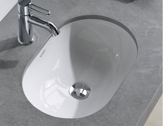 Керамическая раковина 43 см Duravit Bathroom Foster (0336430000) Встраиваемые снизу Овальные