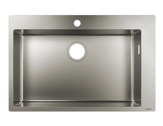 Кухонная мойка Hansgrohe S71 S711-F660 (43302800) На столешницу Прямоугольные Сталь