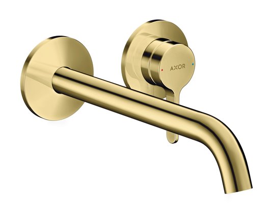Смеситель для раковины Axor One 220 мм, Polished Brass (48120930) Для раковины Золото