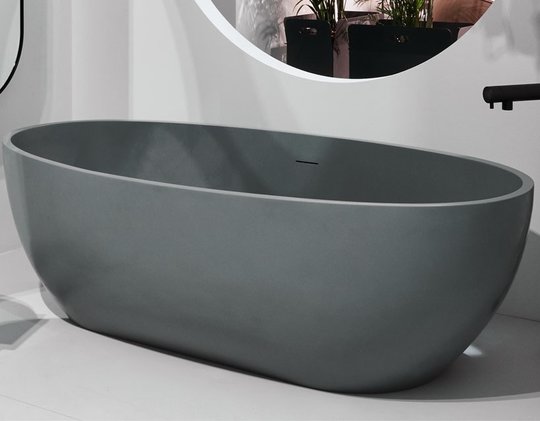 Ванна окремостояча Cielo Shui Comfort 170 * 87 см, сірий (SHCOBAT-BR) Cielo Овальні