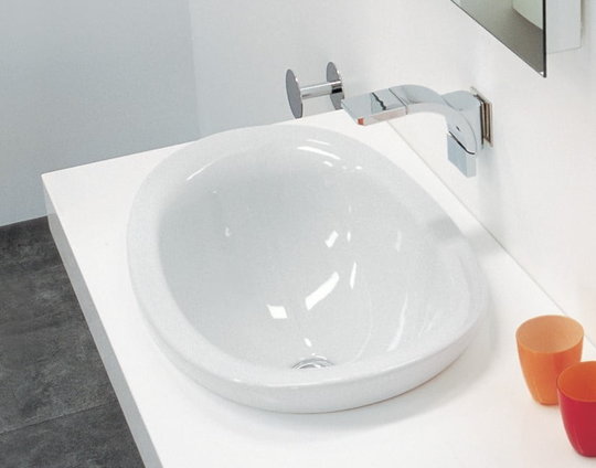 Керамічна раковина 60 см Flaminia IO 60, white (IO4260) Вбудовувані зверху 