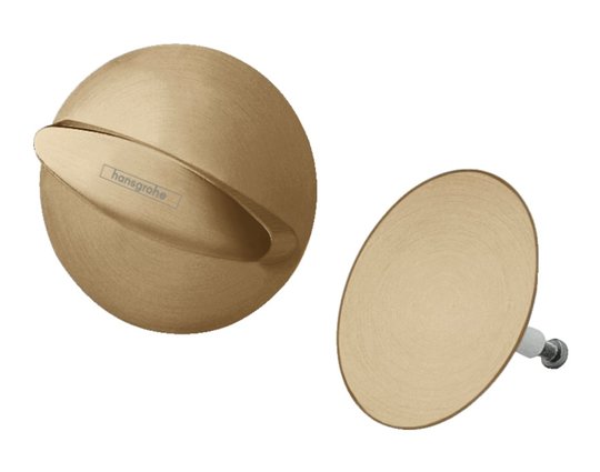 Слив и перелив для ванны Hansgrohe Flexaplus, Brushed Bronze (58185140) Для ванн Внешняя часть