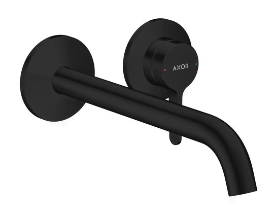 Змішувач для раковини Axor One 220 мм, Matt Black (48120670) Для раковини Чорний, Чорний матовий