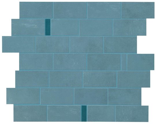 Плитка Atlas Concorde Boost Pro Powder Blue Minibrick Pro Ocean 29,7 * 33,3 (9BMT) Atlas Concorde Для кухні, Для громадських приміщень, Для житлових приміщень, Для ванної