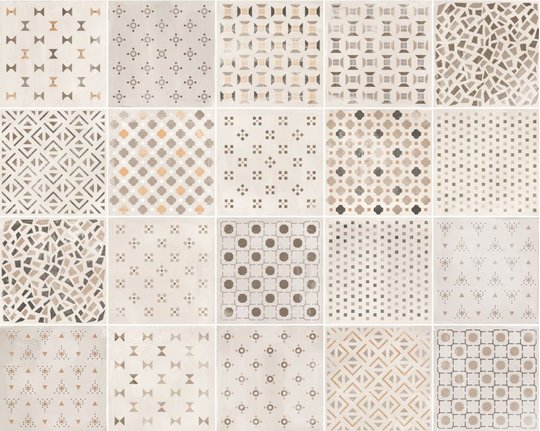 Плитка Sant'agostino Ritual Patchwork Light 20 * 20 (CSARPALI20) Sant'Agostino Для кухні, Для громадських приміщень, Для житлових приміщень, Для вулиці, Для ванної