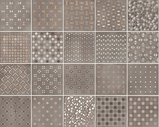 Плитка Sant'Agostino Ritual Patchwork Brown 20*20 (CSARPABR20) Sant'Agostino Для кухни, Для общественных помещений, Для жилых помещений, Для улицы, Для ванной