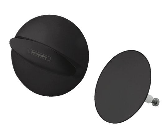 Слив и перелив для ванны Hansgrohe Flexaplus, Matt Black (58185670) Для ванн Внешняя часть