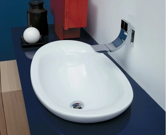 Керамічна раковина 75 см Flaminia IO 75, white (IO4275) Вбудовувані зверху 