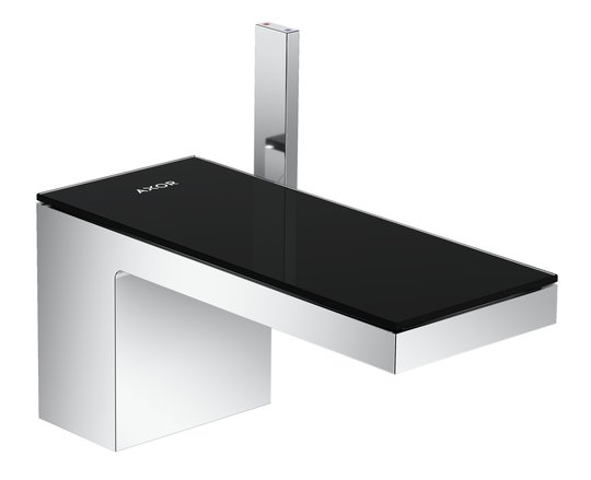 Змішувач для раковини Axor MyEdition, Chrome / Black Glass (47010600) Для раковини Хром