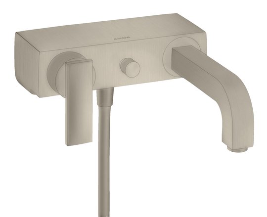 Смеситель для ванны Axor Citterio, Brushed Nickel (39400820) Для ванны Никель