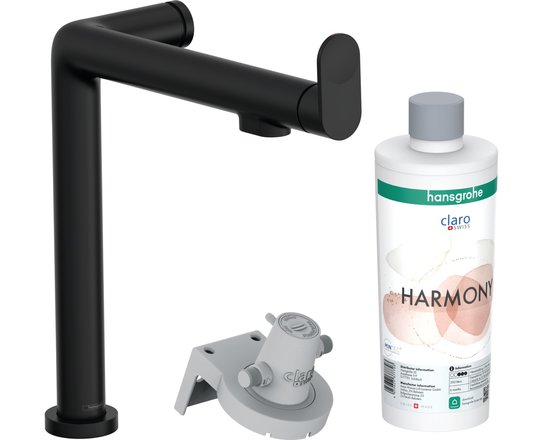 Змішувач для кухні Hansgrohe Aqittura M91 FilterSystem 240, чорний матовий (76802670) Для кухні Чорний, Чорний матовий
