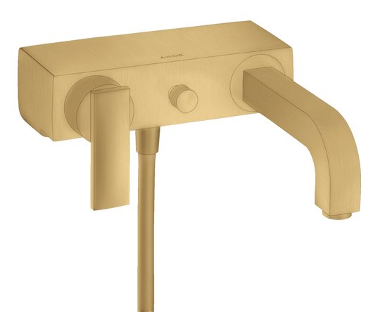Смеситель для ванны Axor Citterio, Brushed Gold Optic (39400250) Для ванны Золото