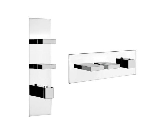 Смеситель Gessi Rettangolo WELLNESS (43024-031) Для ванны, Для душа Хром
