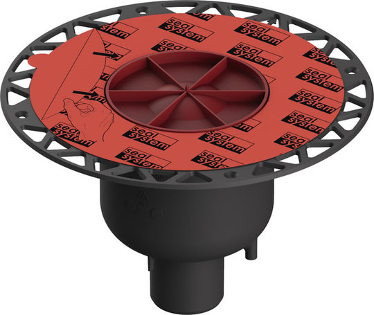 Сифон TECE Drainpoint S DN 50, вертикальний, з універсальним фланцем Seal System (3601600) Для дренажних каналів 