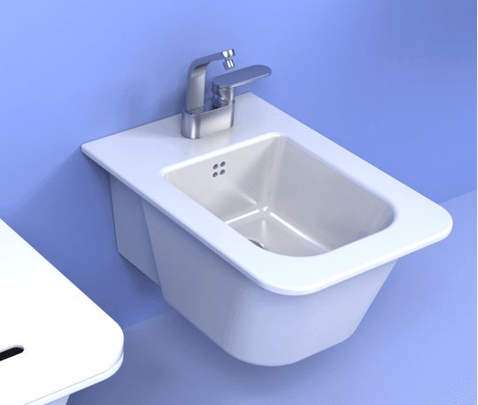 Подвесное биде Flaminia Volo, white (VL218) Подвесные Белый