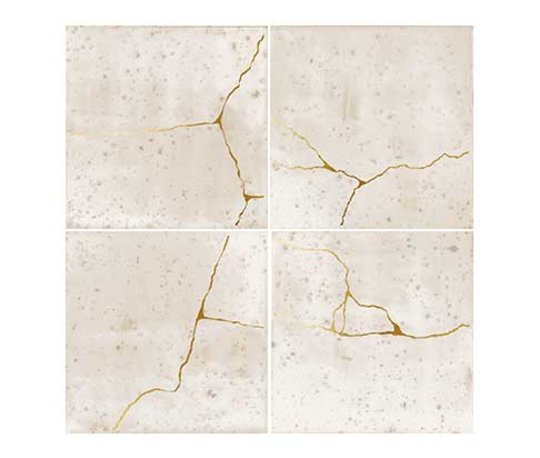 Плитка Wow Enso Kintsugi Ivory 12.5 * 12.5 (120847) Для кухні, Для громадських приміщень, Для житлових приміщень, Для ванної