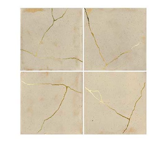 Плитка Wow Enso Kintsugi Sand 12.5*12.5 (120848) Для кухни, Для общественных помещений, Для жилых помещений, Для ванной