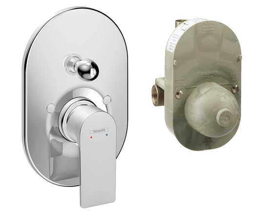 Змішувач прихованого монтажу для душу Hansgrohe Rebris е, хром (72458000) Для душа Хром