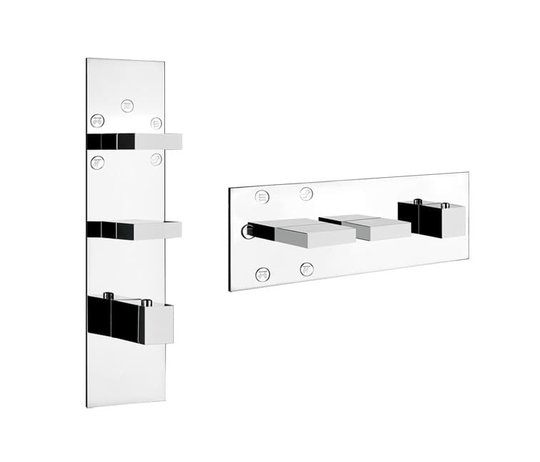 Змішувач Gessi Rettangolo WELLNESS (43032-031) Для ванни, Для душа Хром