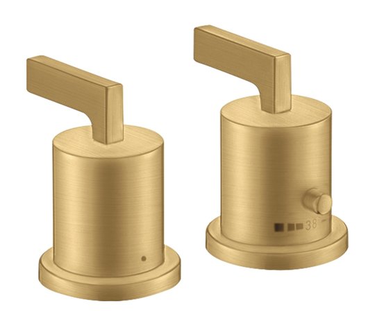 Термостатический смеситель для ванны Axor Citterio, Brushed Gold Optic (39482250) Для ванны Золото