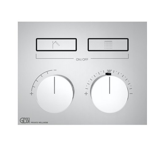 Термостатический смеситель на 2 потребителя Gessi Hi-Fi (63004-031) Для ванны, Для душа Хром