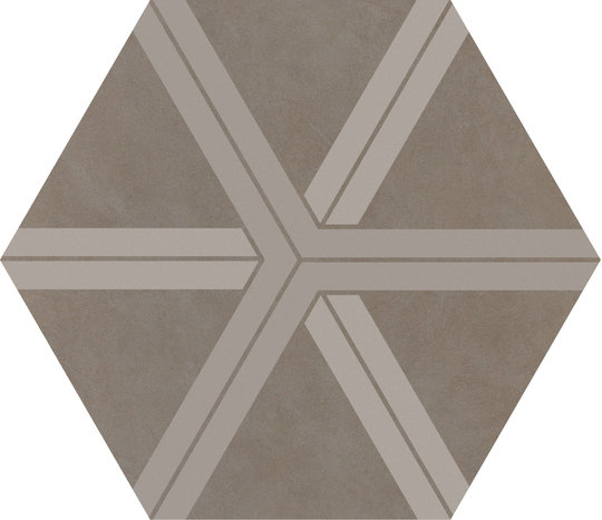 Плитка Ornamenta Corebasics Plot Ashgrey Hexagon D60 (CB60PLA) Ornamenta Для кухни, Для общественных помещений, Для жилых помещений, Для ванной