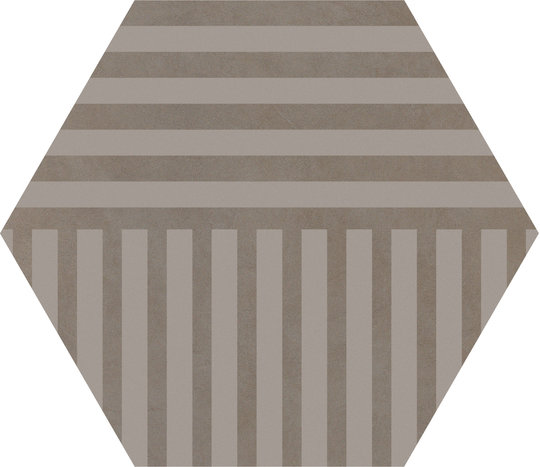 Плитка Ornamenta Corebasics Stripes Ashgrey Hexagon D60 (CB60SA) Ornamenta Для кухні, Для громадських приміщень, Для житлових приміщень, Для ванної