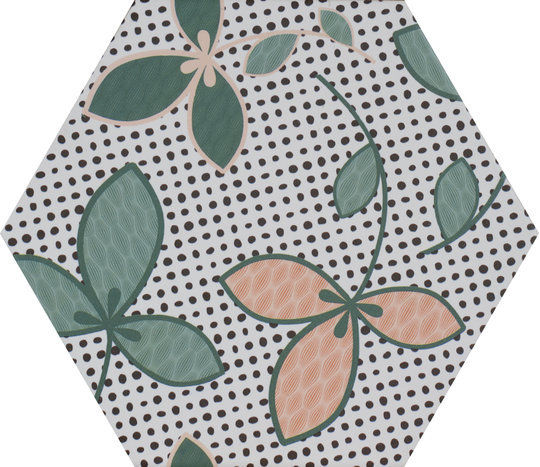 Плитка Ornamenta Décor Points Hexagon D23 (DE23PO) Ornamenta Для кухни, Для общественных помещений, Для жилых помещений, Для ванной