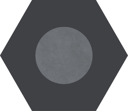 Плитка Ornamenta Corebasics Dot-Negative Grey Hexagon D60 (CB60DNG) Ornamenta Для кухні, Для громадських приміщень, Для житлових приміщень, Для ванної